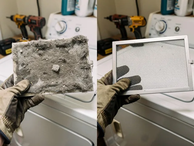 Professional lint trap cleaning by Covina Dryer Vent Cleaning in Covina