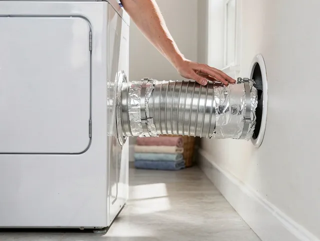 Professional dryer vent hose installation by Covina Dryer Vent Cleaning in Covina