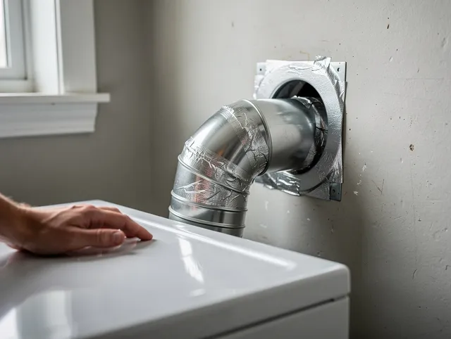 Covina Dryer Vent Cleaning expert performing professional dryer vent repair and installation in Covina